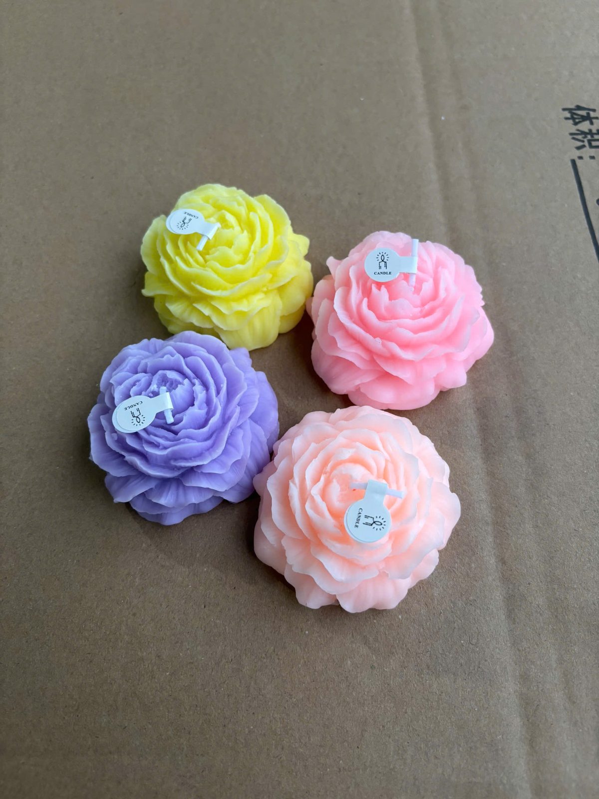 Nến hoa mẫu đơn (Kiện 100 chiếc) - Ảnh 2