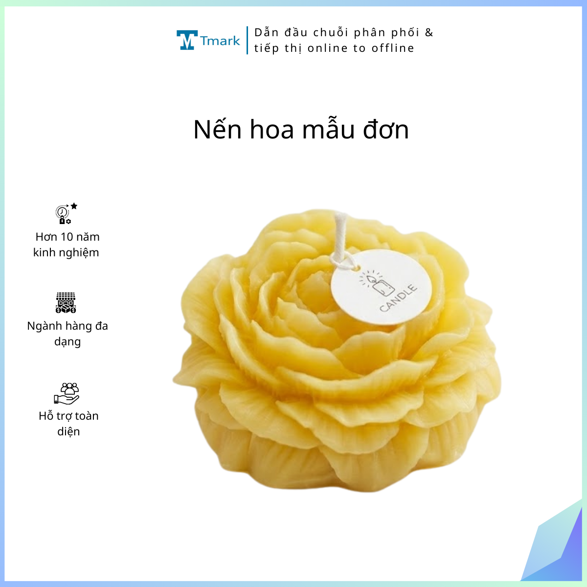 Nen-hoa-mau-don-Kien-100-chiec- Nến hoa mẫu đơn (Kiện 100 chiếc) - Ảnh 1