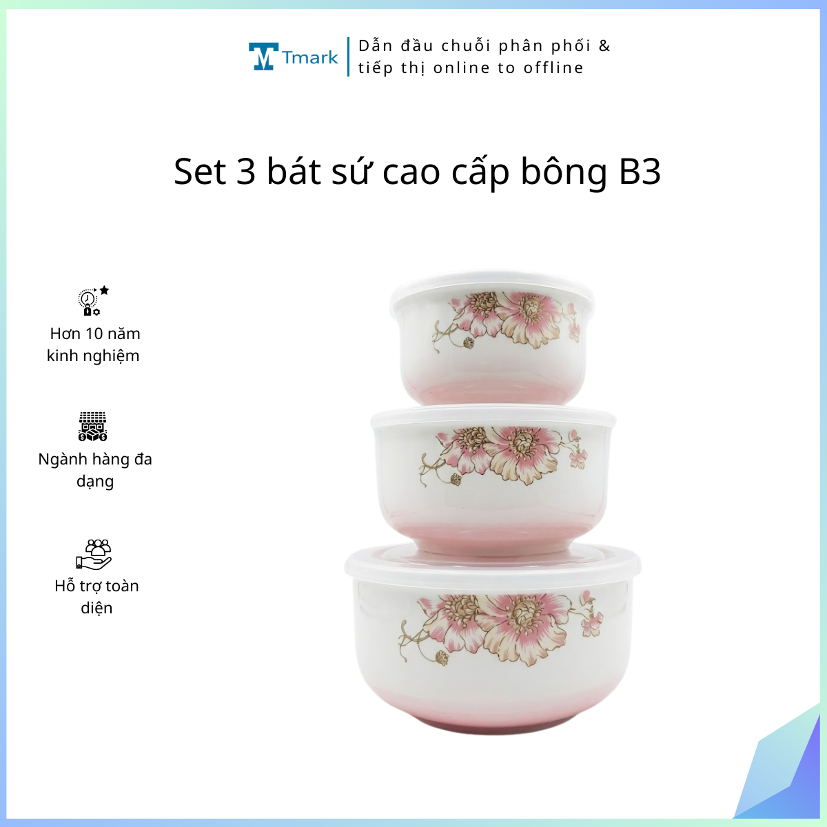 Set-3-bat-su-cao-cap-bong-B3-Kien-24-bo-Hang-nguyen-kien- Set 3 bát sứ cao cấp bông B3(Kiện 24 bộ)(Hàng nguyên kiện) - Ảnh 1