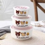 Set 3 bát sứ hình gấu (Kiện 20 bộ) (Hàng nguyên kiện)