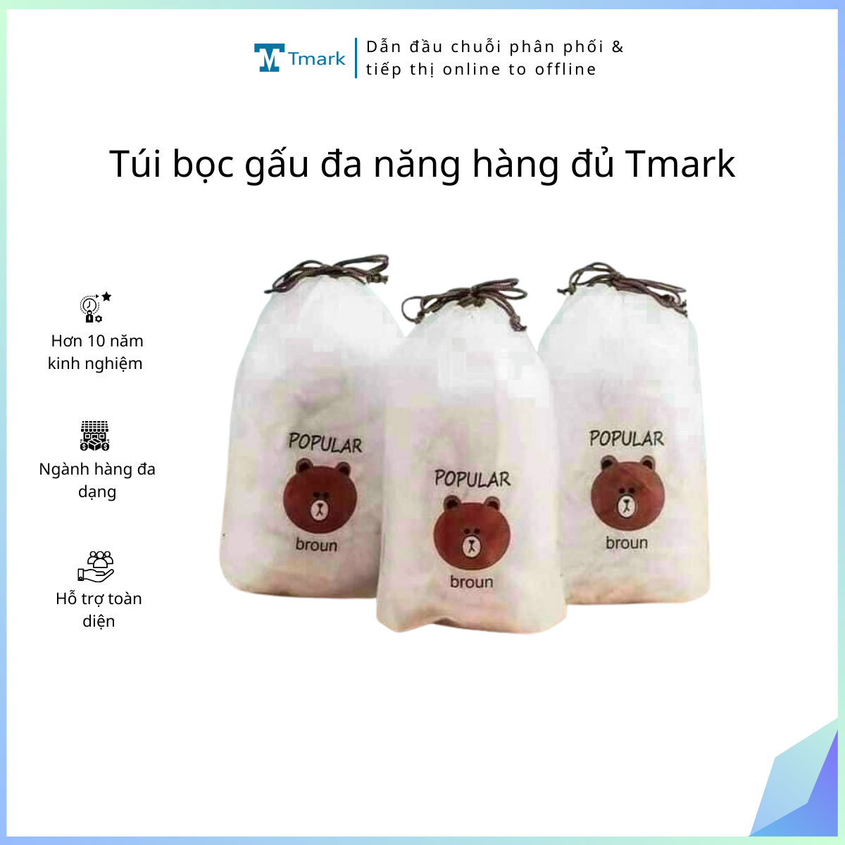 Tui-boc-gau-da-nang-hang-du-Tmark-Kien-200-goi- Túi bọc gấu đa năng hàng đủ Tmark (Kiện 200 gói)(Hàng nguyên kiện) - Ảnh 1