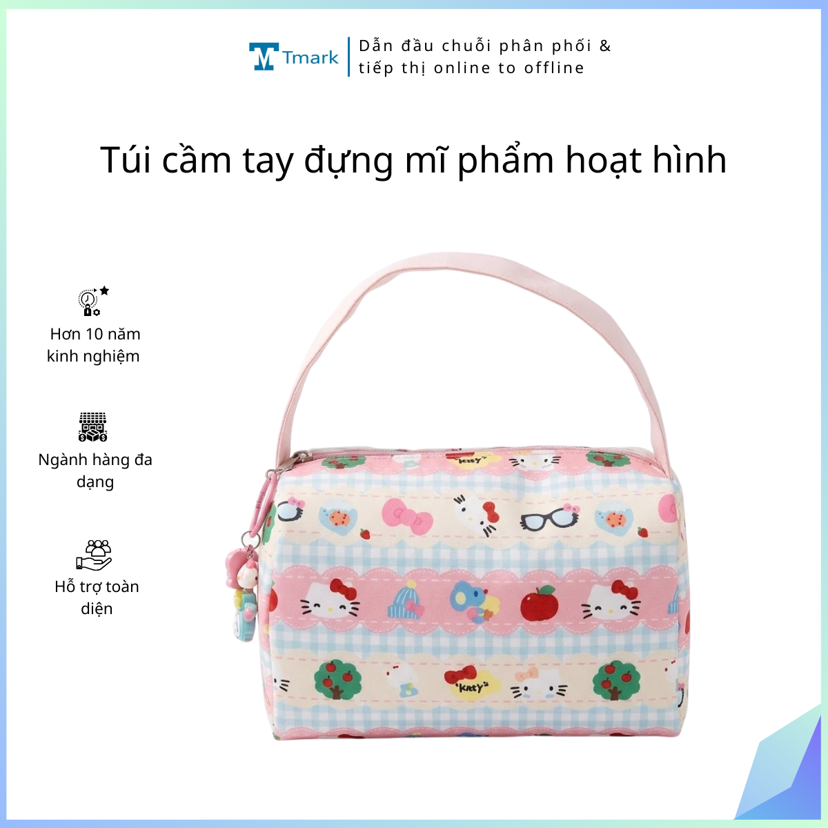 Tui-cam-tay-dung-mi-pham-hoat-hinh-Kien-100-cai- Túi cầm tay đựng mĩ phẩm hoạt hình ( Kiện 100 cái) - Ảnh 1