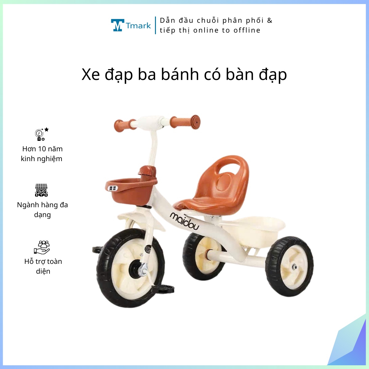 Xe-dap-ba-banh-co-ban-dap-Kien-6-chiec-hang-nguyen-kien- Xe đạp ba bánh có bàn đạp ( Kiện 6 chiếc) ( hàng nguyên kiện) - Ảnh 1