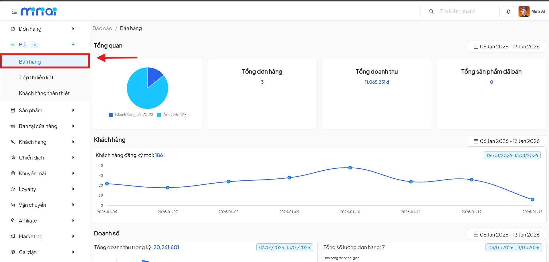 sử dụng mini app