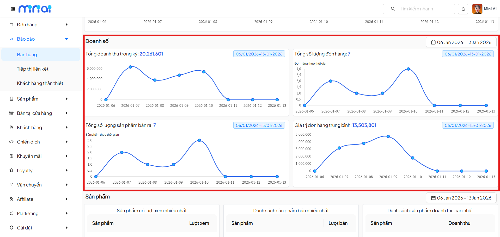 sử dụng mini app