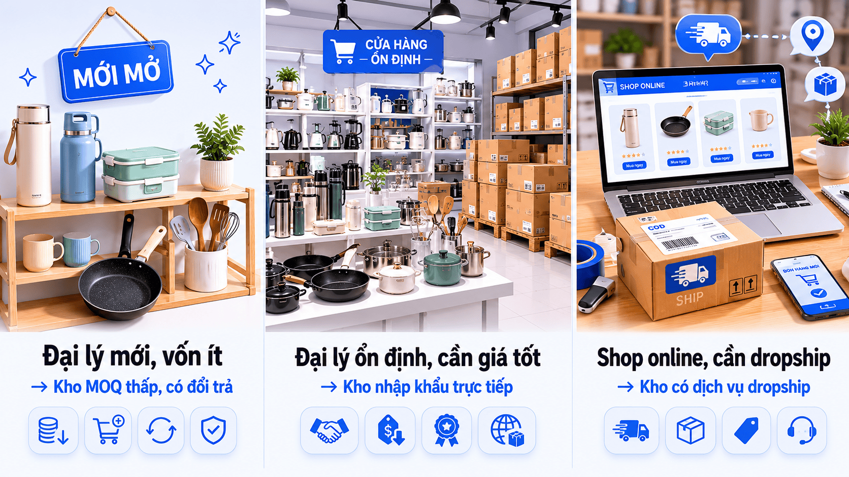 kho sỉ đồ gia dụng uy tín