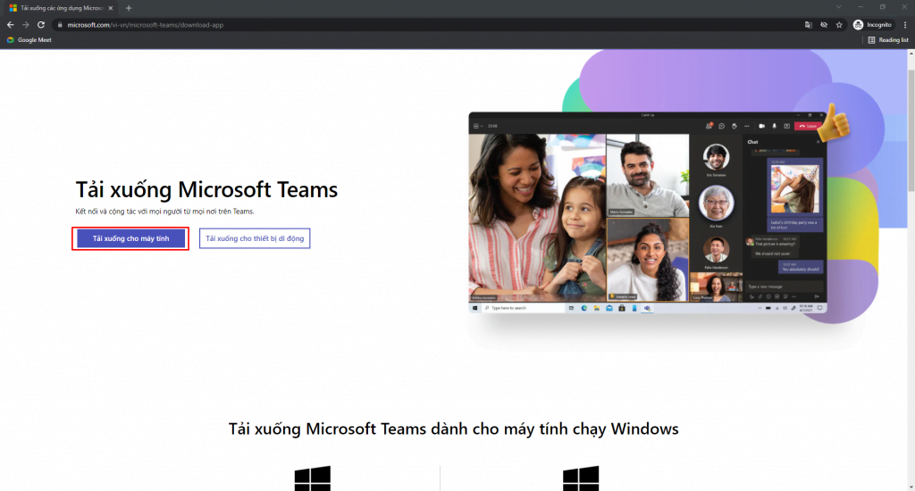 sử dụng microsoft teams