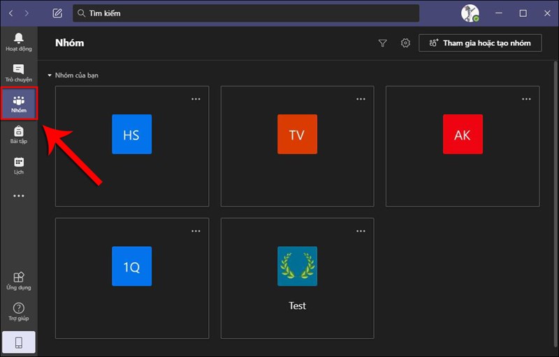 sử dụng microsoft teams