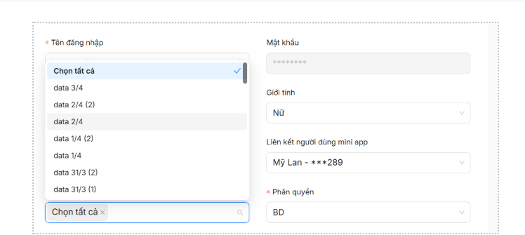 chia khách vào app
