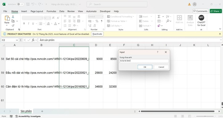 tạo file báo giá