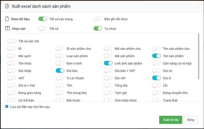 tạo file báo giá