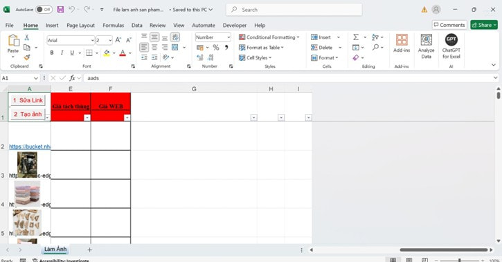 tạo file báo giá