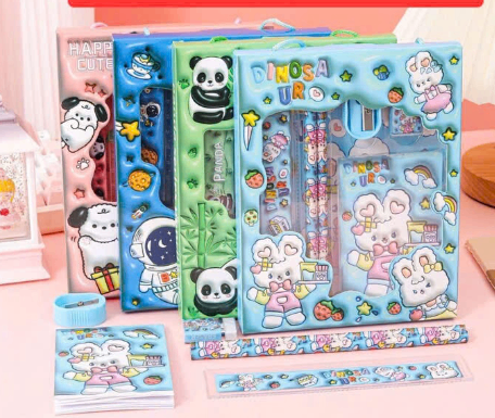 20250627_efrDdUS9bK Set học tập hoạt hình 3D 6 chi tiết (Kiện 200 bộ) - Ảnh 1