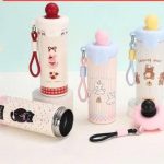 Bình Nước Giữ Nhiệt Họa Tiết Chấm Bi Kèm Móc 600ml Tmark (Kiện 50 cái)