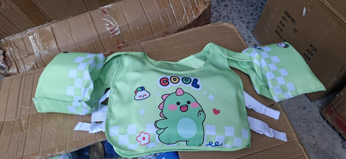 Áo phao 50CM ABC bằng nhựa, cho trẻ em từ 3 tuổi trở lên. Mới 100%. - Ảnh 2