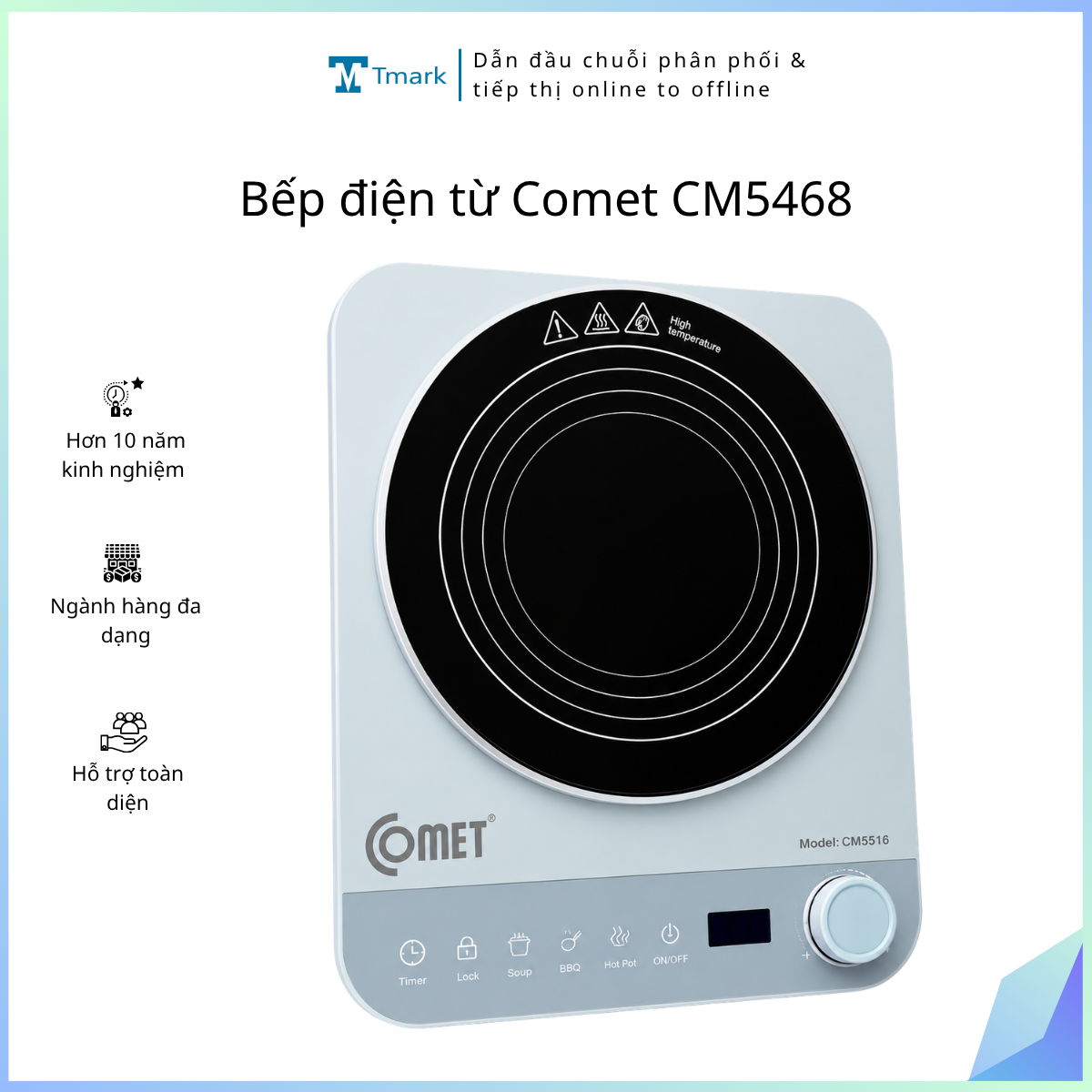 Bep-dien-tu-Comet-CM5468-Kien-4-cai- Bếp điện từ Comet CM5468 (Kiện 4 cái) - Ảnh 1