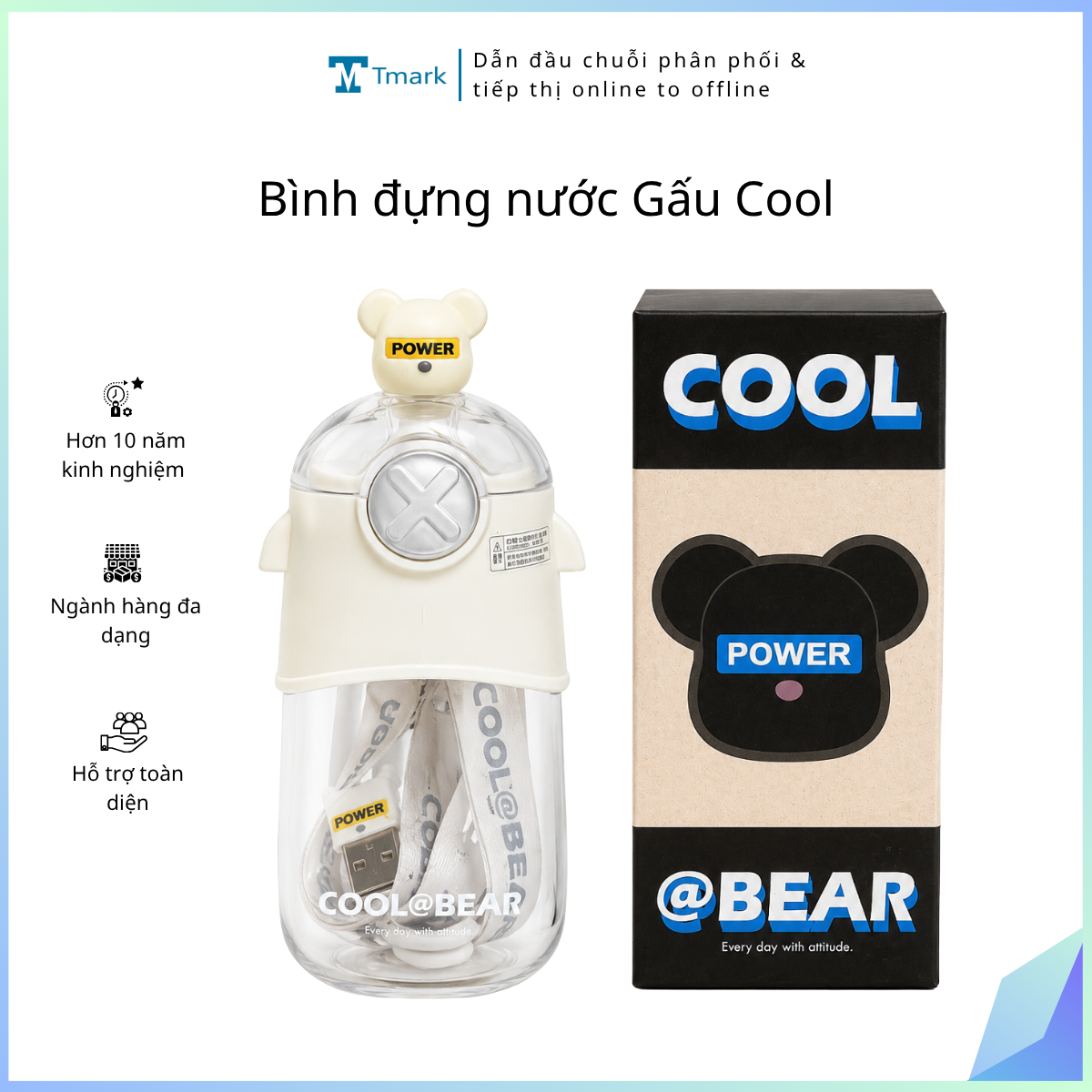 Binh-dung-nuoc-Gau-Cool-kien-126-cai- Bình đựng nước Gấu Cool (kiện 126 cái) - Ảnh 1