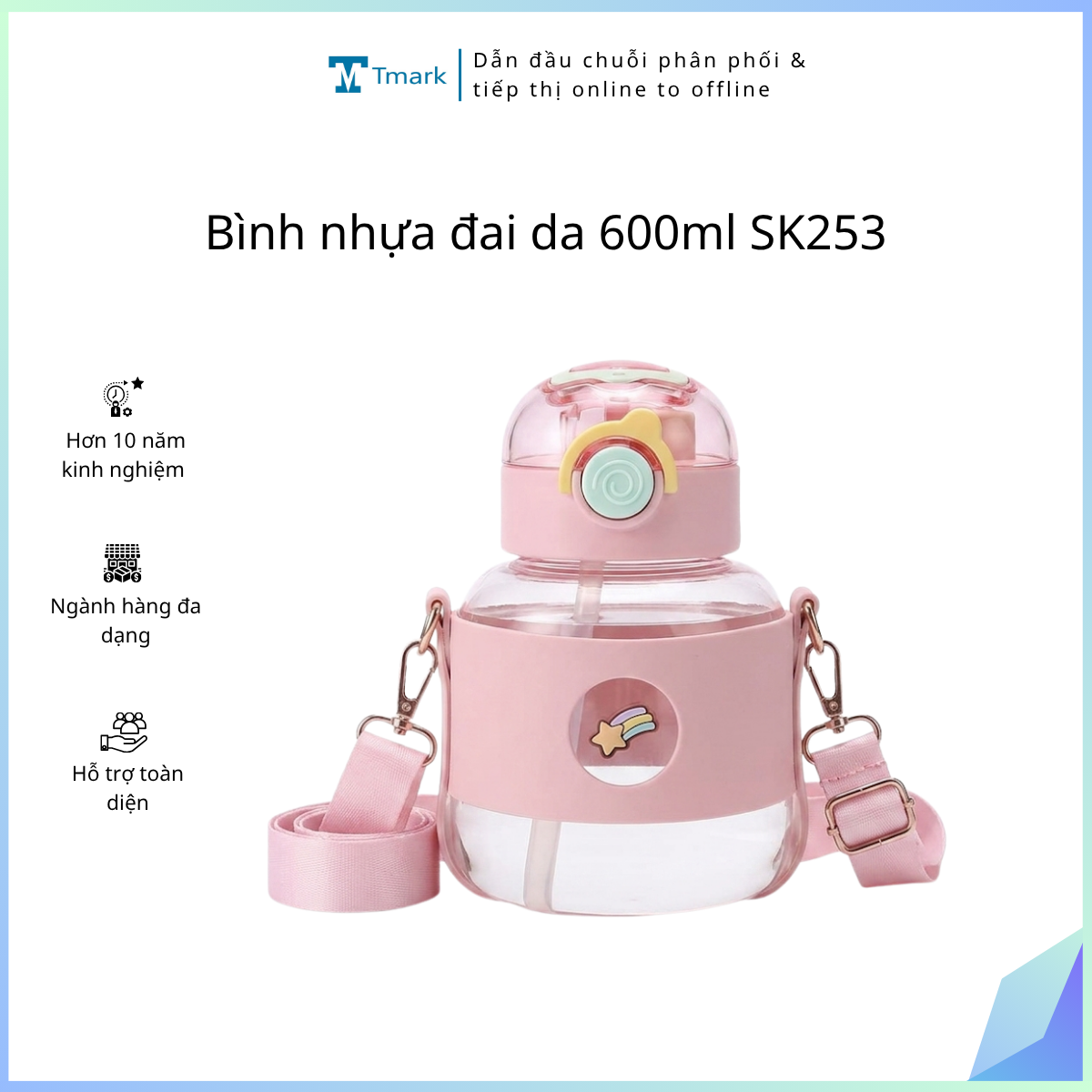 Binh-nhua-dai-da-600ml-SK253-Kien-60-cai- Bình nhựa đai da 600ml SK253 (Kiện 60 cái) - Ảnh 1
