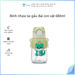 Bình nhựa tai gấu đai con vật 680ml (Kiện 80 cái)