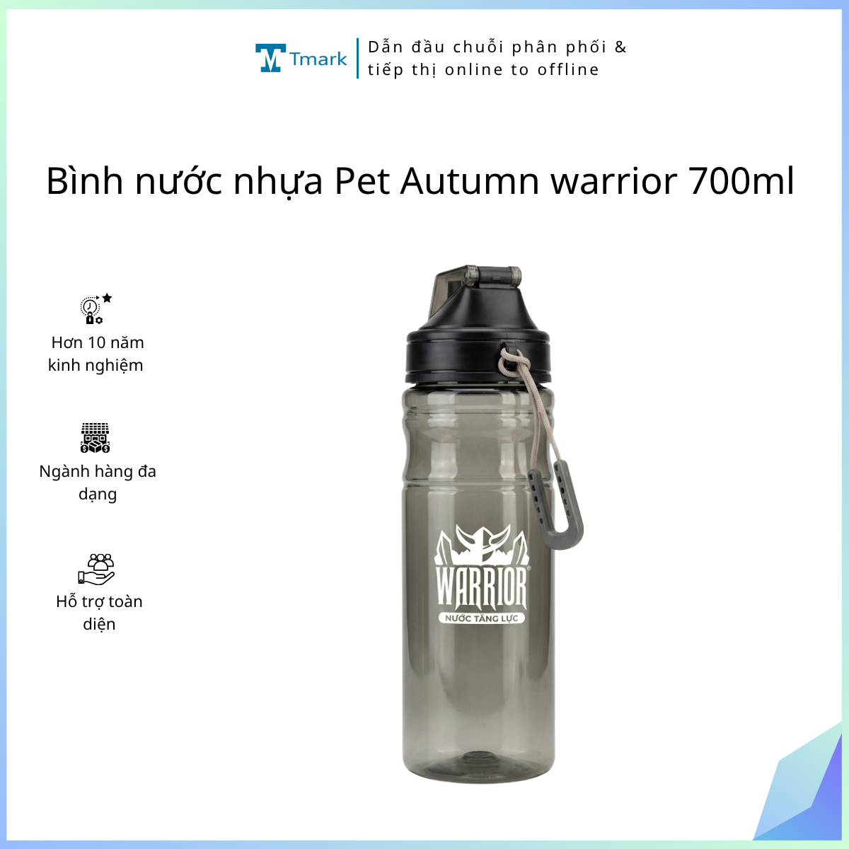 Binh-nuoc-nhua-Pet-Autumn-warrior-700ml-Kien-24-cai- Bình nước nhựa Pet Autumn warrior 700ml (Kiện 24 cái) - Ảnh 1