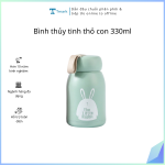 Bình thủy tinh thỏ con 330ml (Kiện 80 cái)