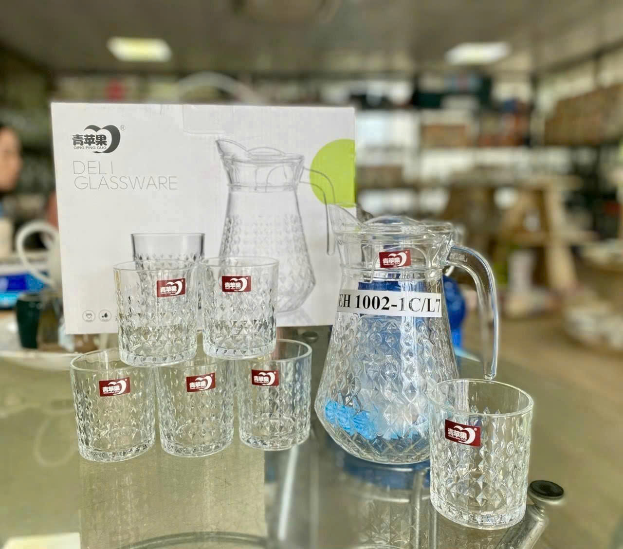 Bộ Bình + 6 Cốc: EH1002 -1C/L7 ( kiện 6 bộ) ( hàng nguyên kiện) - Ảnh 2
