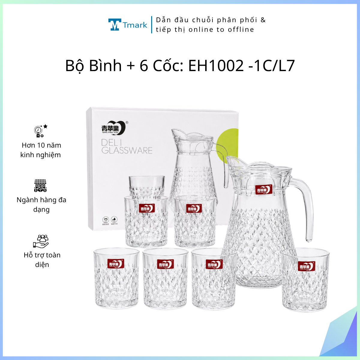 Bo-Binh-6-Coc-EH1002-1C-L7-kien-6-bo-hang-nguyen-kien-1 Bộ Bình + 6 Cốc: EH1002 -1C/L7 ( kiện 6 bộ) ( hàng nguyên kiện) - Ảnh 1