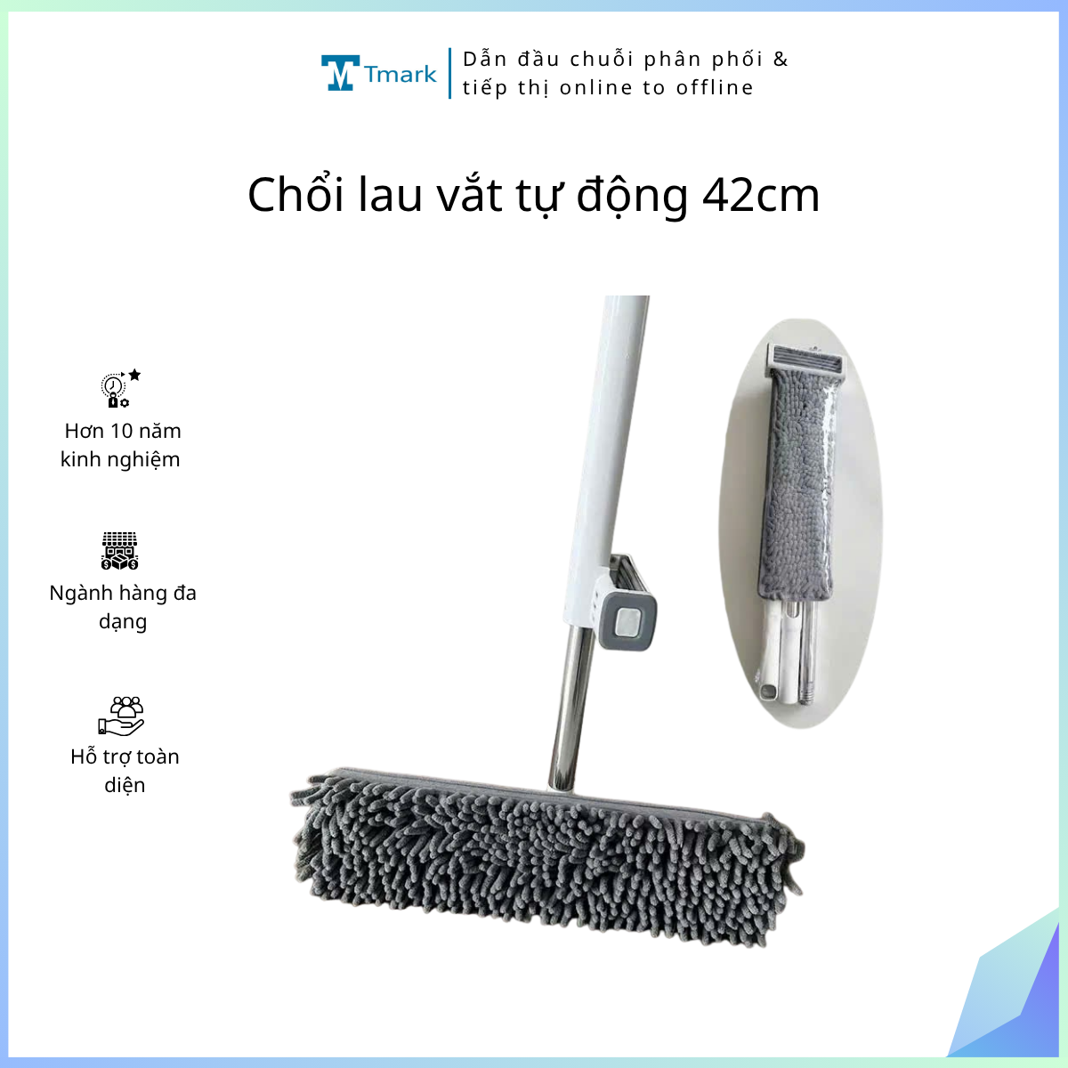 Choi-lau-vat-tu-dong-42cm-Kien-40-cai- Chổi lau vắt tự động 42cm (Kiện 40 cái) - Ảnh 1