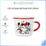 Cốc sứ hoạt tiết hoạt hình 350ml (Kiện 80 cái)