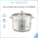 Cơm nồi điện nắp rời Comet 1.8L CM8020 (Kiện 4 cái)