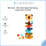 Đồ chơi - Đồ chơi tháp thả bóng xoay tròn cho bé (Kiện 96 cái)