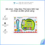 Đồ chơi - Hộp Đàn Thỏ kèm MIC hát, có nhạc và đèn phát sáng (Kiện 60 cái)