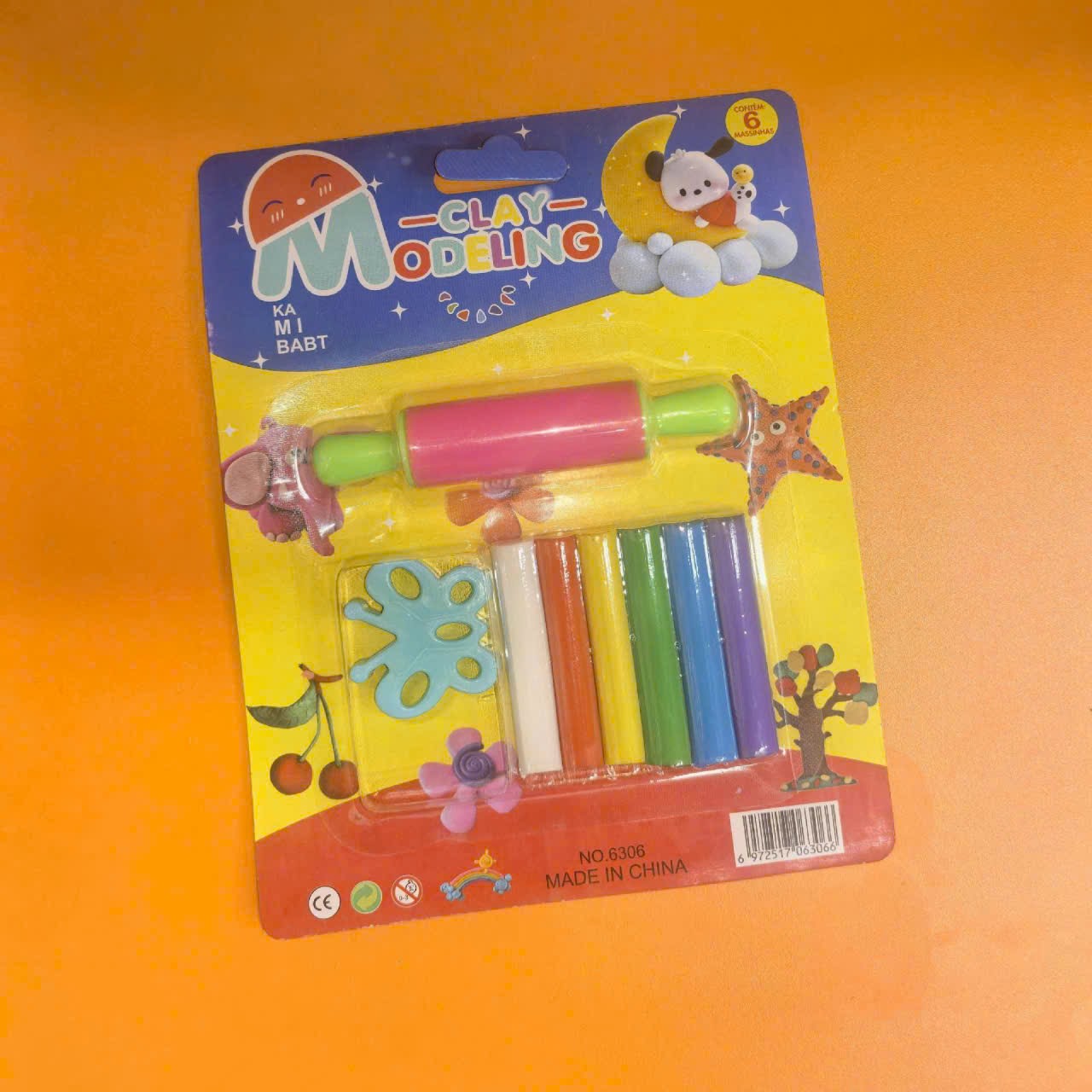 Do-choi-dat-nan-6-mau-Kien-240-cai- Đồ chơi đất nặn 6 màu ( Kiện 240 cái) - Ảnh 1