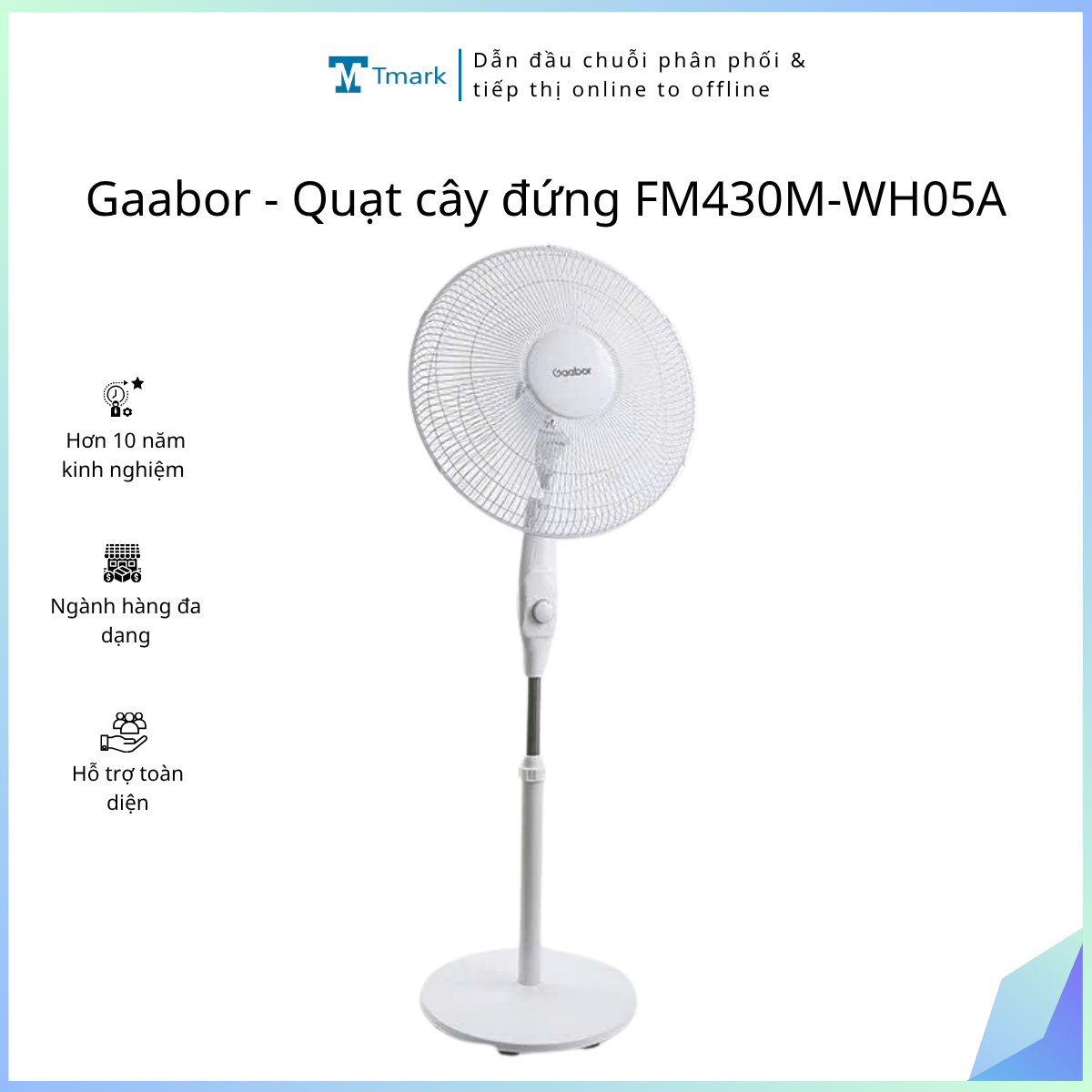 Gaabor-Quat-cay-dung-FM430M-WH05A Gaabor - Quạt cây đứng FM430M-WH05A - Ảnh 1