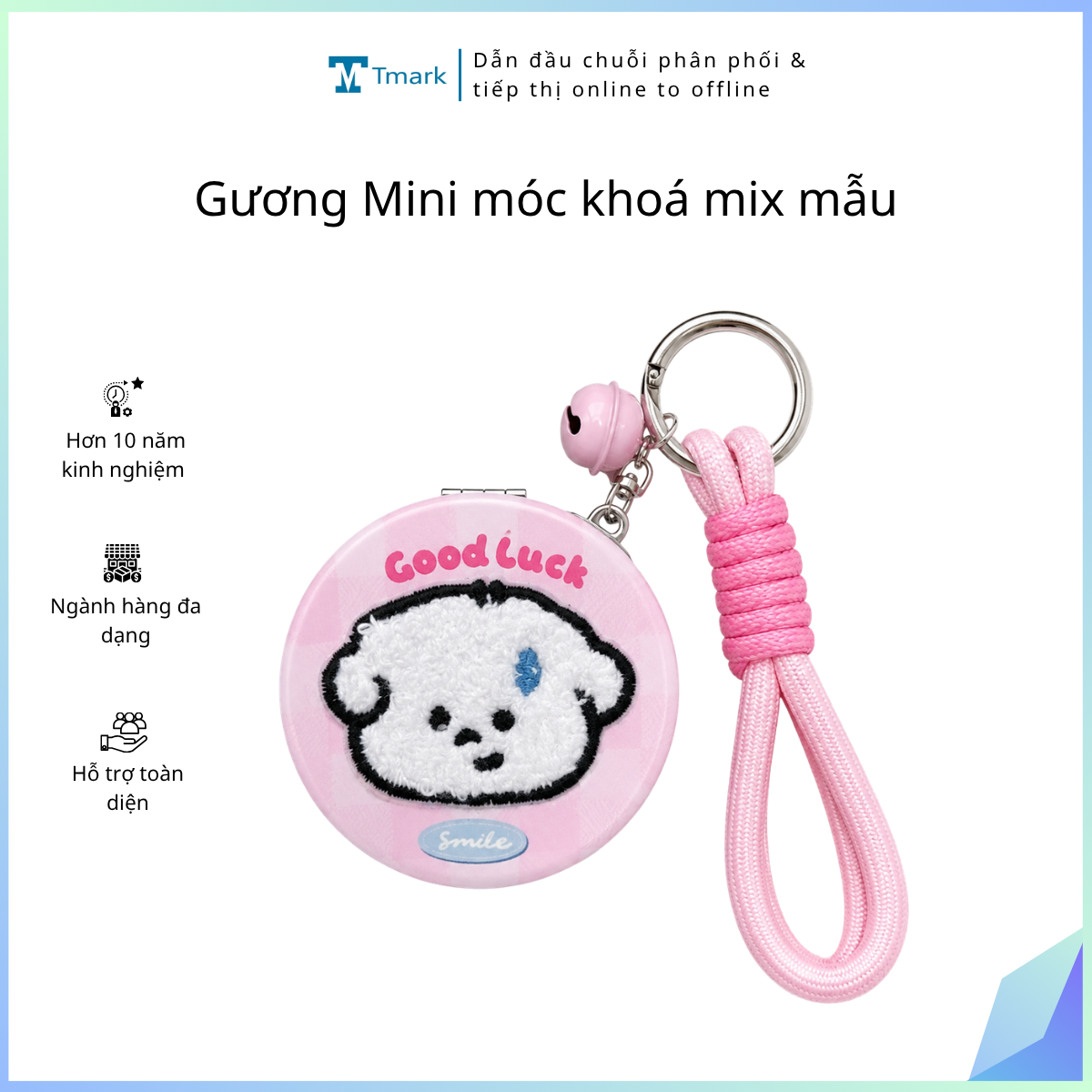 Guong-Mini-moc-khoa-mix-mau-Kien-100-cai-12-1 Gương Mini móc khoá mix mẫu ( Kiện 100 cái- 12) - Ảnh 1