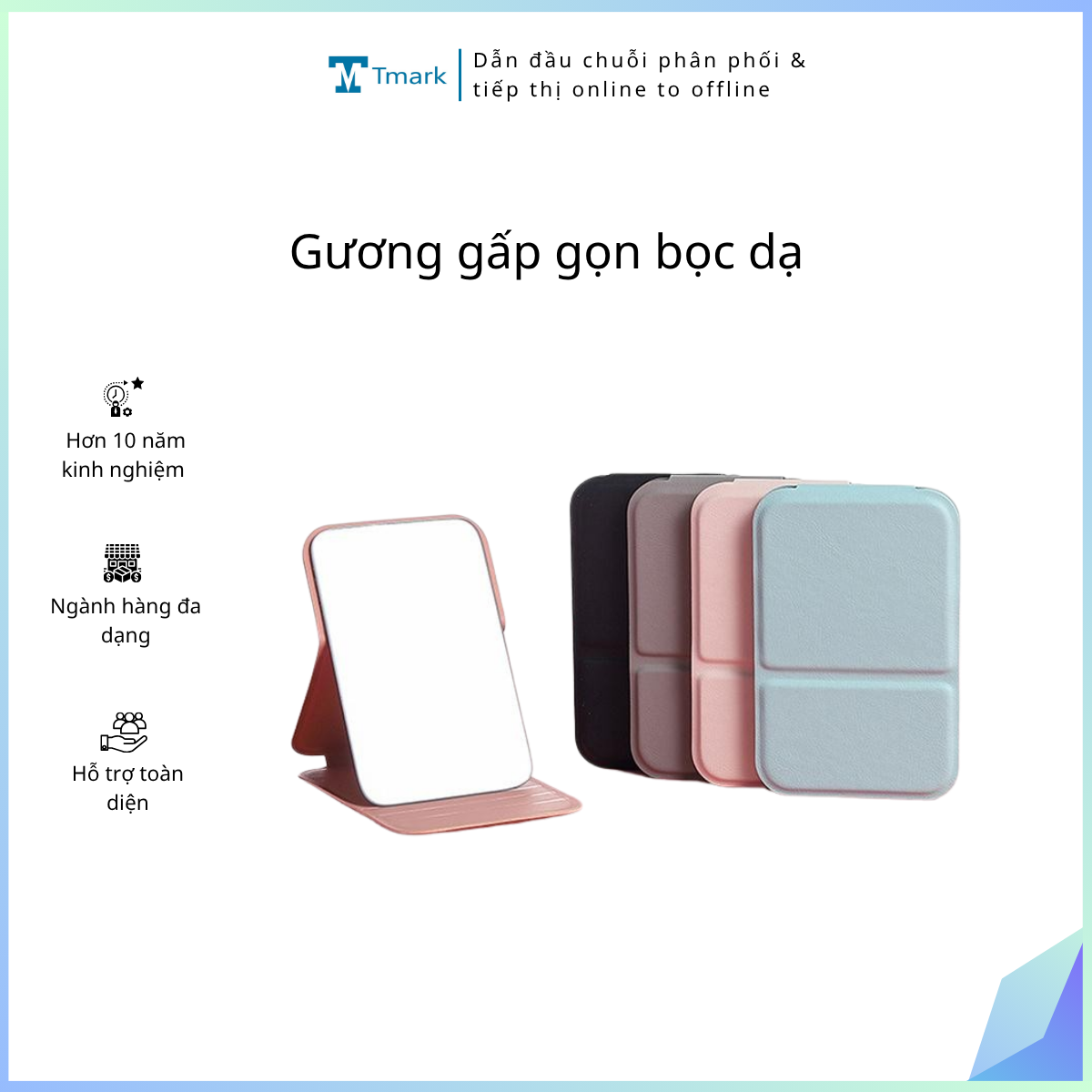 Guong-gap-gon-boc-da-Kien-300-cai- Gương gấp gọn bọc dạ (Kiện 300 cái) - Ảnh 1