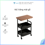 Kệ 3 tầng mặt gỗ (Kiện 10 cái)