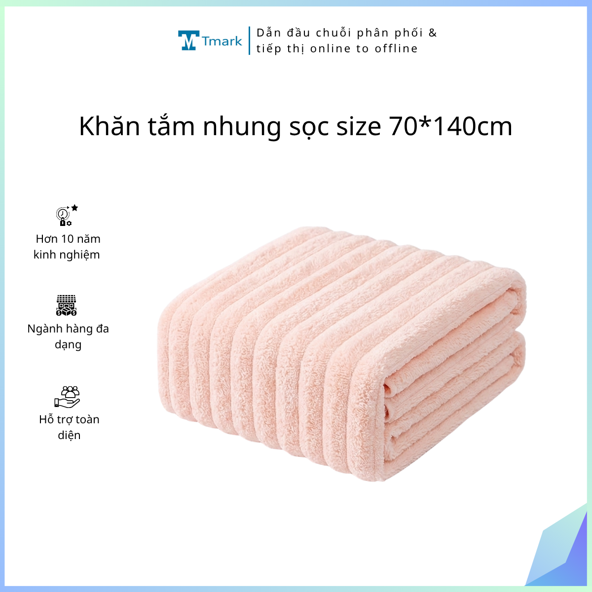 Khan-tam-nhung-soc-size-70-140cm-Kien-150-cai- Khăn tắm nhung sọc size 70*140cm (Kiện 150 cái) - Ảnh 1