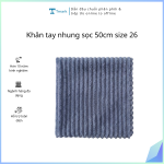 Khăn tay nhung sọc 50cm size 26 (Kiện 500 cái)