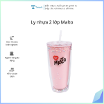 Ly nhựa 2 lớp Malto (Kiện 40 cái)