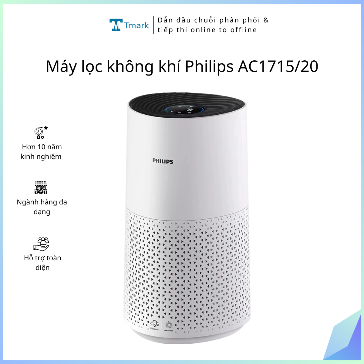 May-loc-khong-khi-Philips-AC1715-20 Máy lọc không khí Philips AC1715/20 - Ảnh 1