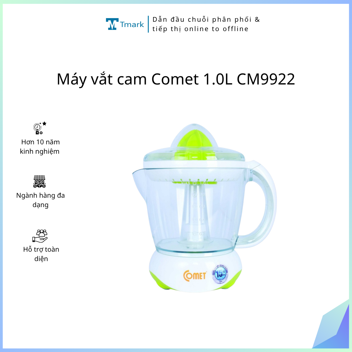 May-vat-cam-Comet-1-0L-CM9922-Kien-12-cai- Máy vắt cam Comet 1.0L CM9922 (Kiện 12 cái) - Ảnh 1