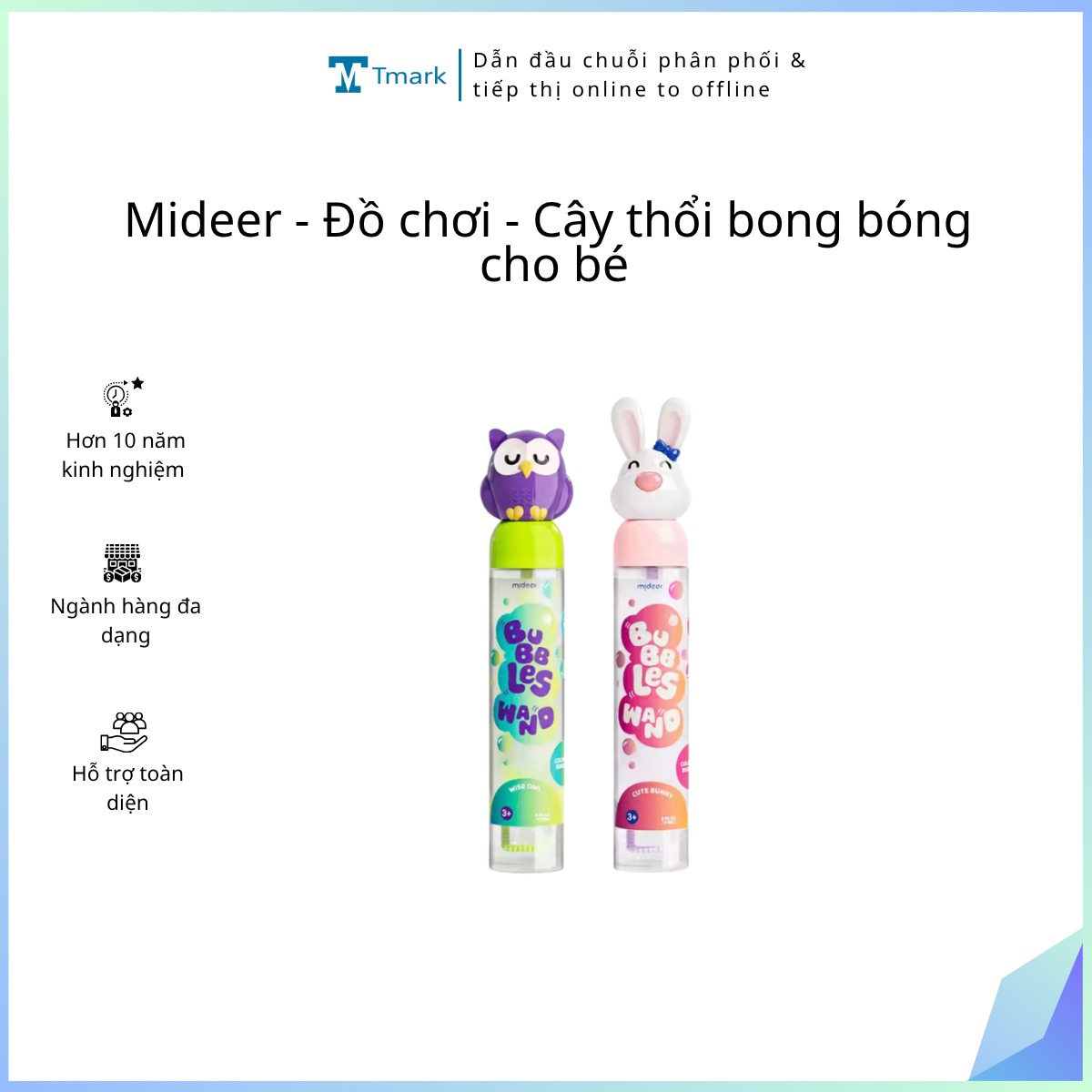 Mideer-Do-choi-Cay-thoi-bong-bong-cho-be-Kien-24-cai-1 Mideer - Đồ chơi - Cây thổi bong bóng cho bé ( Kiện 24 cái ) - Ảnh 1