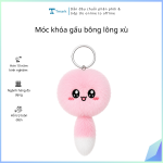 Móc khóa gấu bông lông xù (Kiện 100 cái)