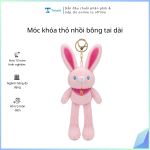 Móc khóa thỏ nhồi bông tai dài (Kiện 120 cái)
