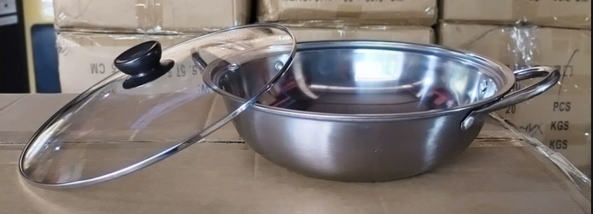 Nồi sup inox nắp thủy tinh 26cm (Kiện 180 cái) - Ảnh 3