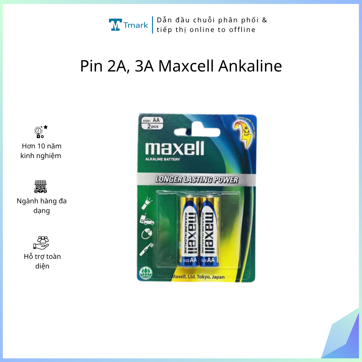 Pin-2A-3A-Maxcell-Ankaline Pin 2A, 3A Maxcell Ankaline - Ảnh 1