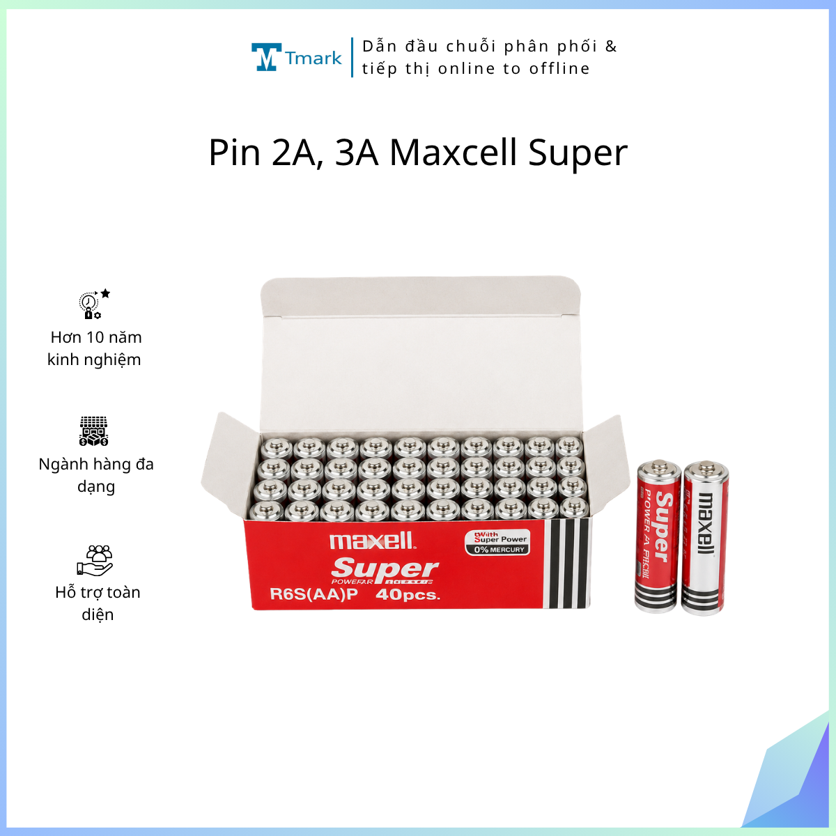 Pin-2A-3A-Maxcell-Super Pin 2A, 3A Maxcell Super - Ảnh 1