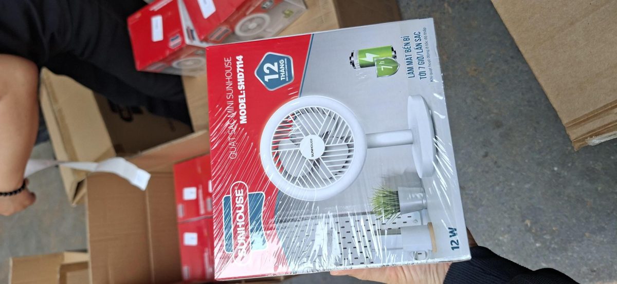 Quạt sạc mini Sunhouse SHD7114 - Ảnh 3