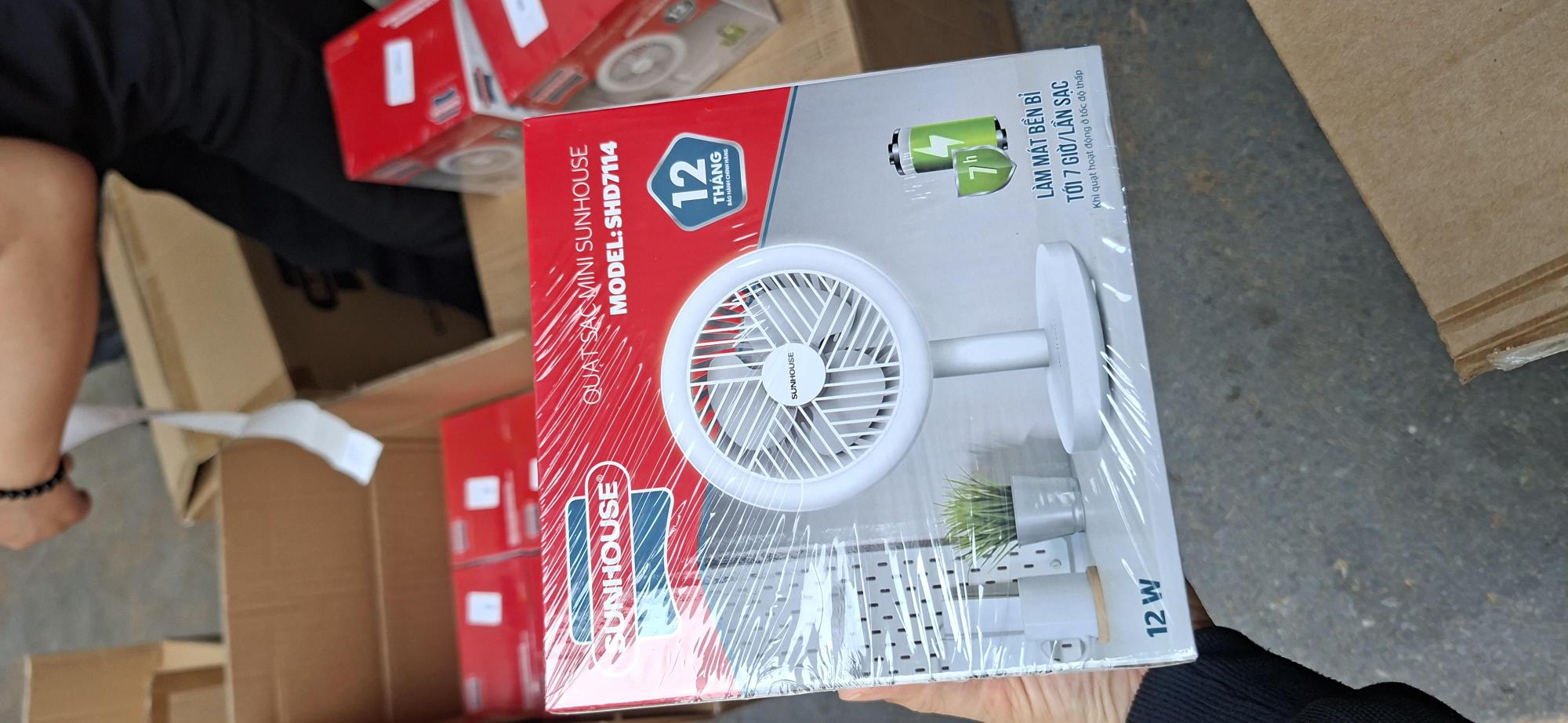 Quạt sạc mini Sunhouse SHD7114 - Ảnh 3